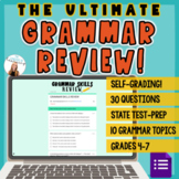 Grammar Review Assessment! ELA Skills Review State Test Pr