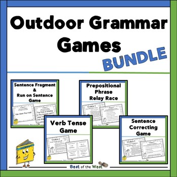 Preview of Grammar Review BUNDLE - Fourth and Fifth Grade Grammar Review - Grammar Games