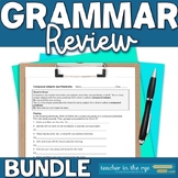 Grammar Review Bundle Parts of Speech and Sentences for Mi