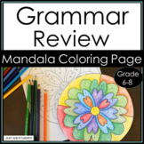 Grammar Review Color by Number Practice Worksheets