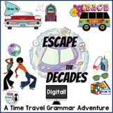 Grammar Review Digital Escape Room Activity | Escape the Decades