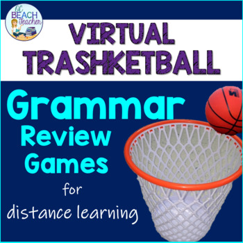 Preview of Grammar Review Games for Online Learning with Google Form Quizzes - Bundle