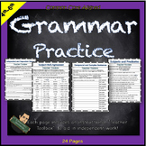 Grammar Review Homework | Distance Learning