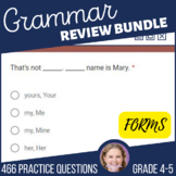 Grammar Review Includes Adjectives Nouns Pronouns Conjunct