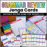 Grammar Review Jenga Game | Parts of Speech for 3rd-4th Gr