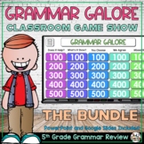 Grammar Review PowerPoint Game Show GROWING Bundle for 5th Grade
