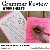 Grammar Practice and Review Worksheets for 4th, 5th, 6th Graders