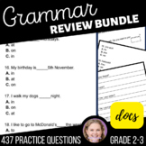 Grammar Review Worksheets including Adjectives Nouns Prono