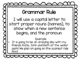 Grammar Rule Posters and Scaffolded Organizers