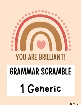 Preview of Grammar Scramble- Fix the Grammatical and Spelling Errors!