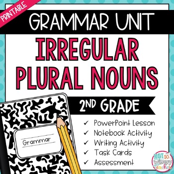 Preview of Grammar Second Grade Activities: Irregular  Plural Nouns