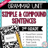 Grammar Second Grade Activities: Simple and Compound Sentences