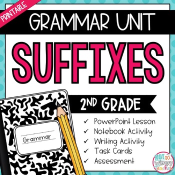 Preview of Grammar Second Grade Activities: Suffixes