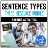 Types of Sentences Sorting Activity Bundle | Print & Digit