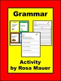 Grammar Sentences Task Cards & Worksheet Food Theme Proofr