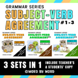Subject-Verb Agreement | Grammar | Worksheets Bundle