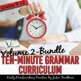 Daily Grammar Practice Curriculum, High School Vol. 2 BUNDLE