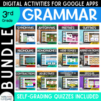 Grammar Skills BUNDLE Digital Activities for Google Slides by Allison ...