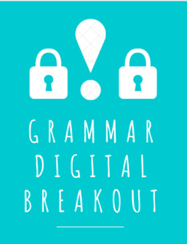 Preview of Distance Learning: Grammar Skills Digital Breakout