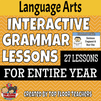 Preview of Grammar Skills Interactive Lessons and Printables