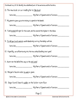 grammar skills review what am i printable exercise 1 by ann marie smith