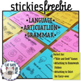 Stickies Freebie! Sticky Note Language Tasks