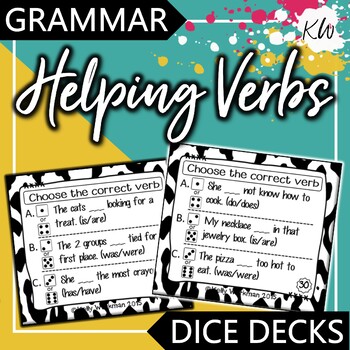 Preview of Subject Verb Agreement for Helping Verbs Game