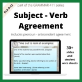 Grammar Subject Verb Agreement with Pronoun/Antecedent/ In