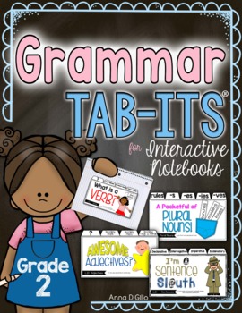 Preview of Grammar Tab-Its® 2nd grade | Distance Learning