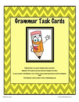 Preview of Grammar Task Cards