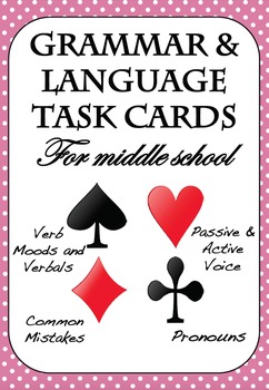 Preview of Grammar Task Cards