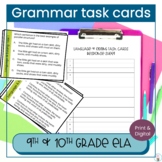 Grammar Task Cards, Bell Ringers, Exit Tickets, 9th-10th grade