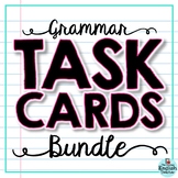 Grammar Task Cards Bundle: Parts of Speech, Pronouns, Conj
