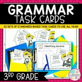 Grammar Task Cards Bundle THIRD GRADE