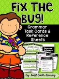 Grammar Task Cards "Fix the Bug"