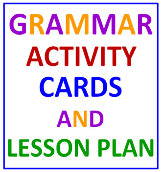 Preview of Grammar Activity Cards and Lesson Plan (36 Cards)