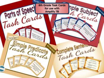 Preview of Grammar Task Cards for Amplify ELA Unit 8B