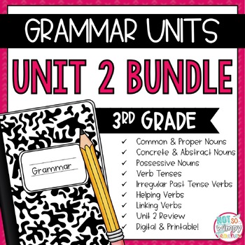 Preview of Grammar Third Grade Activities: Unit 2 Bundle