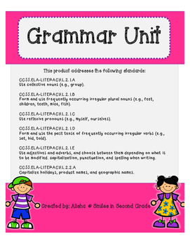 Preview of Grammar Unit