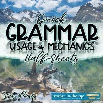 Preview of Grammar Usage Mechanics Lessons Practice Review & Quiz Verbs Adverbs Tenses