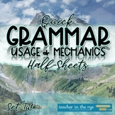 Grammar Usage Mechanics Lessons Practice Review & Quiz Sen