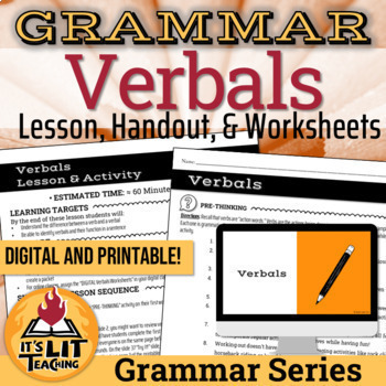 Preview of Grammar: Verbals--Gerunds, Participles, & Infinitives