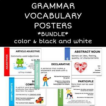 Preview of Grammar Vocabulary Bundle