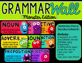 Grammar Wall Bulletin Board Set -Editable {Monsters Edition}