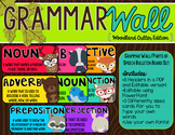 Grammar Wall Bulletin Board Set -Editable {Woodland Critte