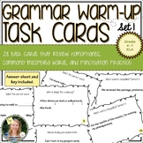 Grammar Warm-Up Task Cards