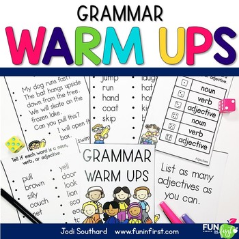 Preview of Grammar Warm Ups