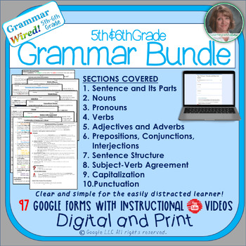 Preview of Grammar Wired! 5th-6th Grades Bundle