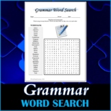 Grammar Word Search Puzzle