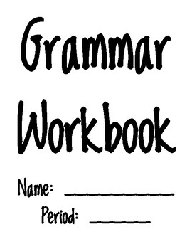 Preview of Grammar Workbook- 28 Complete Notes, Examples, and Activities